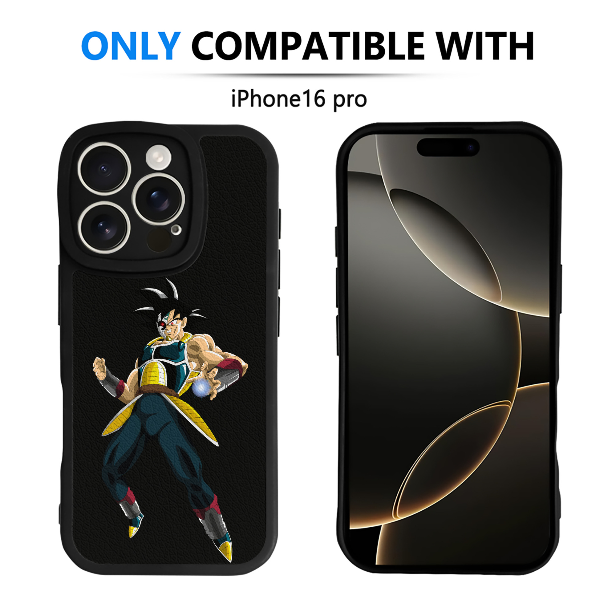 （画像用） ドラゴンボール バーダック DRAGON BALL Burdock 【iPhone 16シリーズ対応】シリコンスマホケース（レザー調） 材質：シリコン